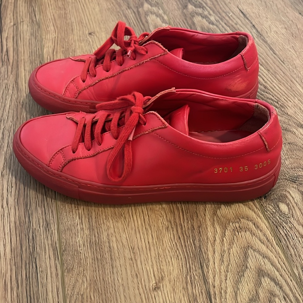 Common Projects Red Sneakers